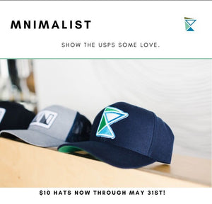 Save the USPS!  And Save $ on a MNIMALIST Hat While You're At It.